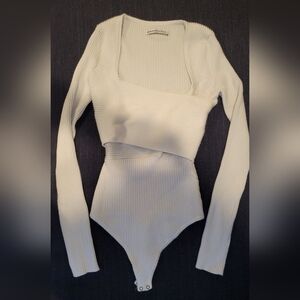 Abercrombie & Fitch Long Sleeve Ribbed Bodysuit